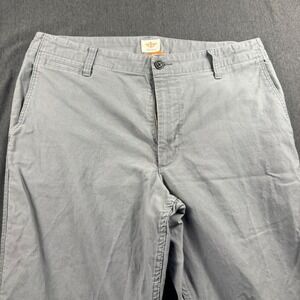 Dockers Mens Grey Straight Leg Chino Pants 100% Cotton Size 34x30